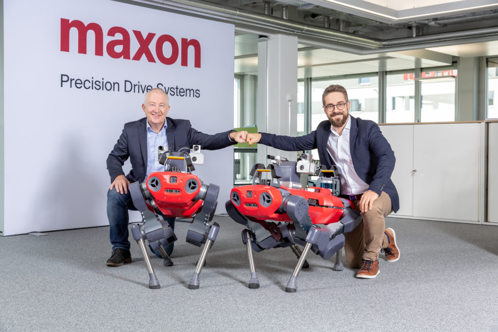 Maxon和Anybotics合作伙伴在Anymal Legged检查机器人中的驱动器
