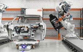 ABB机器人将座位组合成汽车